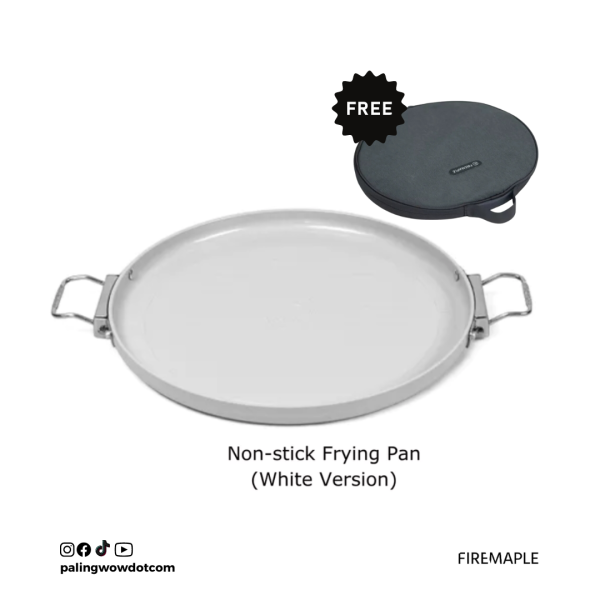 FireMaple Nonstick Pan White